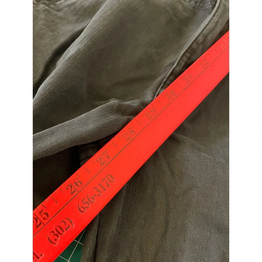 Cotton On Mens Cargo Pants 28 Black Herringbone‎ Utility Workwear Trousers 28171
